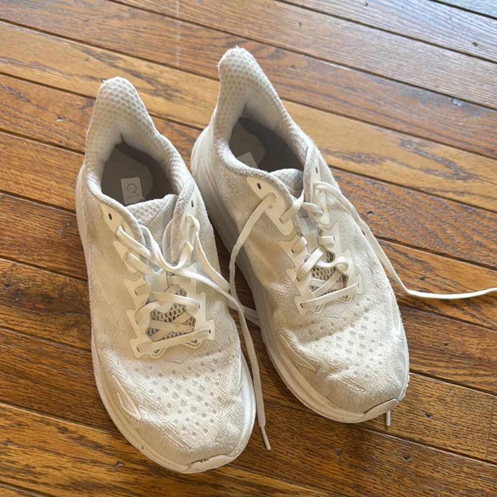 Hoka All-White Running Shoes